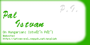 pal istvan business card